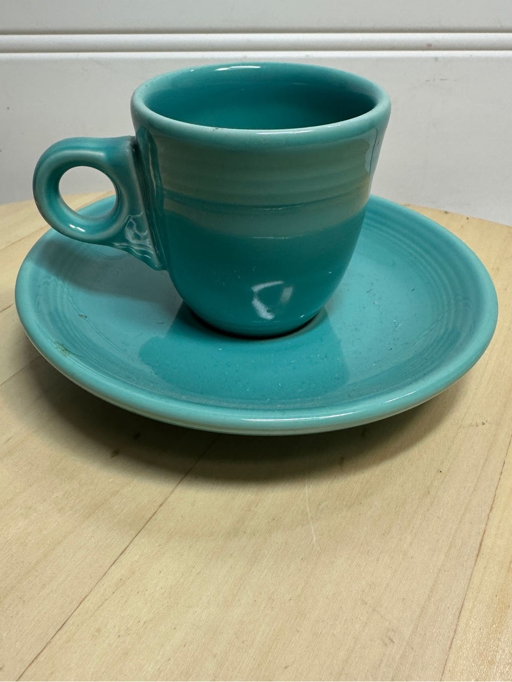 Fiesta® Turquoise Demitasse Cup & Saucer Set Espresso Fiestaware HLC USA